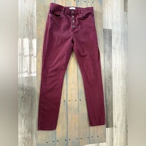 LOFT high rise skinny pants size 4